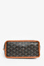 Goyard Black/Brown Goyardine Coated Canvas Anjou Mini Tote Bag with Pouch