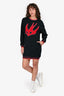 McQ By Alexander McQueen Black/Red Sweater Dress Size S