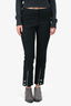 Alexander McQueen Black Mini Flare 3/4 Length Pants Size 38