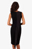 SportMax Black V-neck Sleeveless Midi Dress Size S
