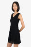 M Missoni Black Chevron Knit Sleeveless Dress Size 40