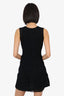 M Missoni Black Chevron Knit Sleeveless Dress Size 40