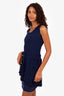 M Missoni Navy Chevron Knit Sleeveless Dress Size 40