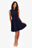Dsquared²  Navy Ribbed Sleeveless Midi Dress Size S