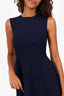 Dsquared²  Navy Ribbed Sleeveless Midi Dress Size S