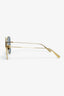 Christian Dior Gold Oversized Square Sunglasses