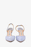 Manolo Blahnik Lilac Suede Leather Pointed Toe Slingback Size 35