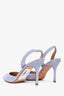 Manolo Blahnik Lilac Suede Leather Pointed Toe Slingback Size 35