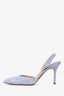 Manolo Blahnik Lilac Suede Leather Pointed Toe Slingback Size 35