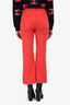MM6 Maison Margiela Red Denim Distressed Jeans Size 40