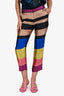 Dries Van Noten Multicolour Silk Striped Pants Size 36