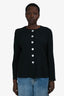 Akris Black/White Button Down Blazer Size 16