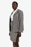 Akris Brown Tweed Jacket + Skirt Set Size 16