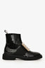 Roger Vivier Black Patent Leather Viv' Rangers Boots Size 35