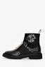 Roger Vivier Black Patent Leather Viv' Rangers Boots Size 35