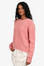 Hermès Pink Cashmere Crewneck Sweater Size 36