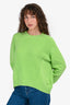 Hermès Green Cashmere Crewneck Sweater Size 36