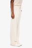Hermès White Cashmere Wide Leg Pants Size 34