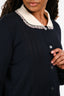 Miu Miu 2018 Navy Peter Pan Collar Cardigan Size 46