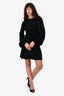 Chloe Black Long Sleeves Mini Dress Size 34