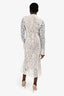 House of CB White Lace Embroidered Maxi Dress Size L