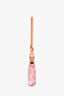Louis Vuitton Rose Velours Monogram 'Vernis Ikat' Pochette Accessories Bag