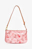 Louis Vuitton Rose Velours Monogram 'Vernis Ikat' Pochette Accessories Bag