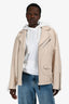 Mackage Beige Leather Moto Jacket Size 40 Mens