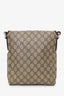 Gucci Brown/Beige GG Supreme Canvas/Leather Flap Messenger Bag