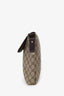 Gucci Brown/Beige GG Supreme Canvas/Leather Flap Messenger Bag