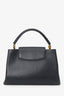Louis Vuitton 2014 Black Taurillon Leather Capucines MM