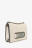 Christian Dior Aged White Canyon Grained Lambskin J'Adior Chain Flap Bag