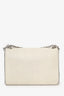 Christian Dior Aged White Canyon Grained Lambskin J'Adior Chain Flap Bag