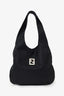Fendi Black Nylon FF Hobo Shoulder Bag 'As Is'
