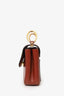 Chloe Brown Leather 'C' Shoulder Bag with Strap
