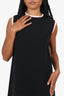 Gucci Black/White Sleeveless A-Line Mini Dress Size 44