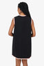 Gucci Black/White Sleeveless A-Line Mini Dress Size 44