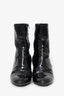 Louis Vuitton Black Patent Leather Heeled Boots Size 40