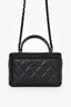 Pre-Loved Chanel™ 2021+ So Black Vanity Top Handle
