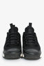Pre-Loved Chanel™ Black Nylon/Leather CC Low Top Sneakers Size 35.5