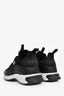 Pre-Loved Chanel™ Black Nylon/Leather CC Low Top Sneakers Size 35.5
