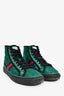 Gucci Green GG Supreme High Top Sneakers Size 7.5 Mens
