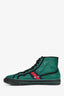 Gucci Green GG Supreme High Top Sneakers Size 7.5 Mens