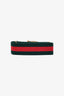 Gucci Canvas Red/Green Web Gold Tiger Buckle Belt Size 85/34