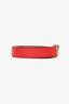 Hermès Red/Brown H d'Ancre Reversible Belt Size 100