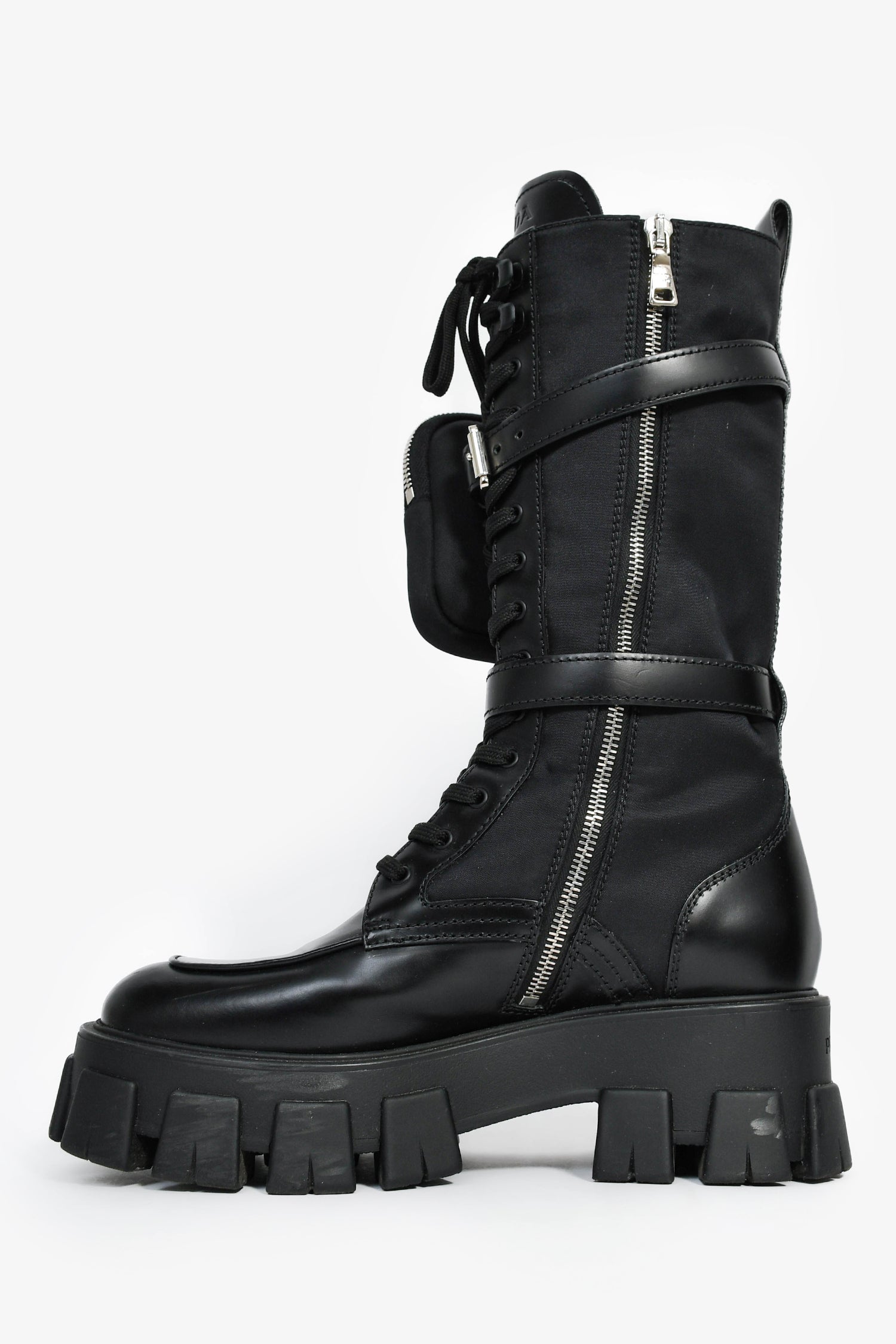 Prada Black Re-Nylon Boots with Pouch Size 38 – Mine & Yours
