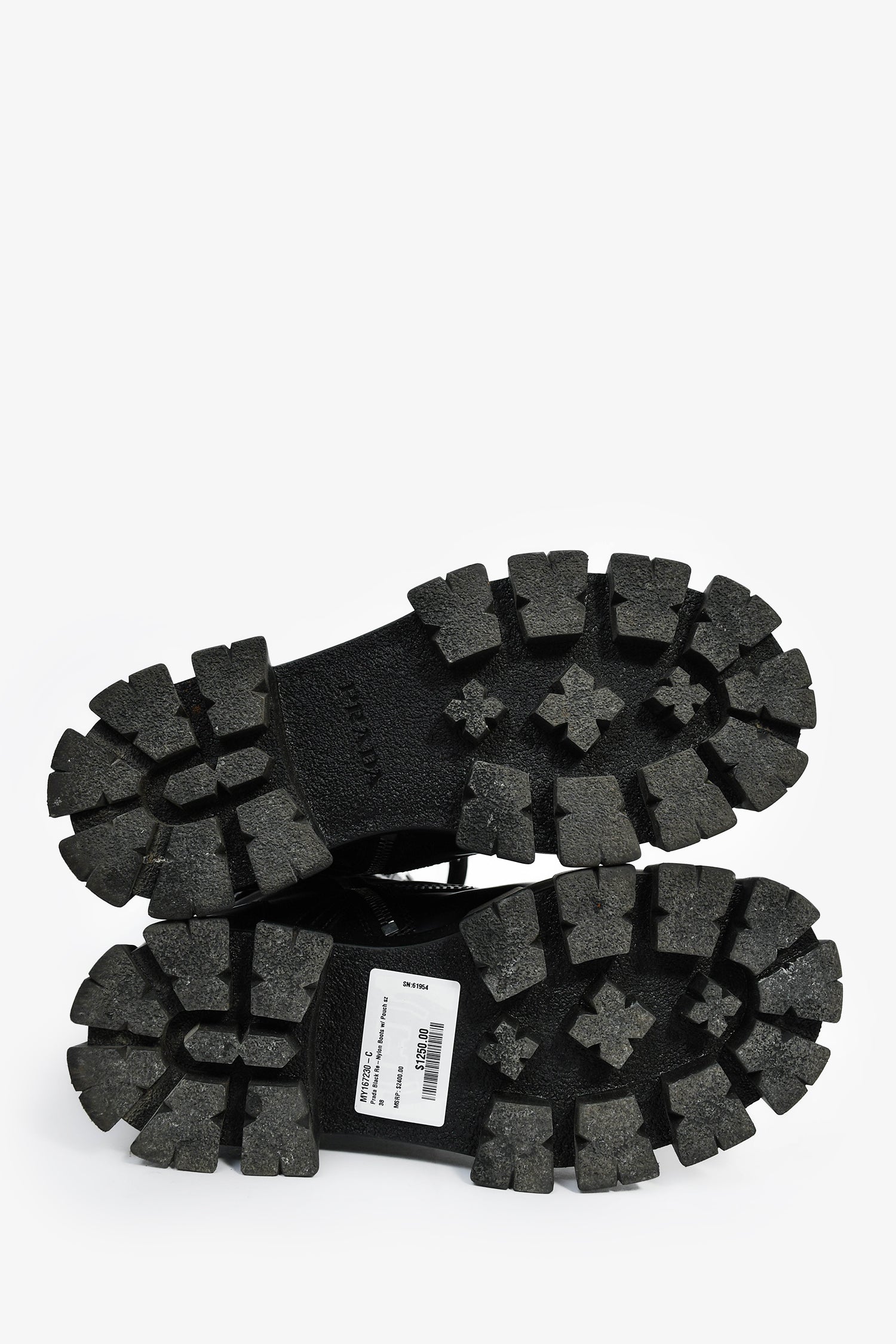 Prada Black Re-Nylon Boots with Pouch Size 38 – Mine & Yours