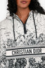 Christian Dior White/Black Astronomy Patterned Anorak Size XS
