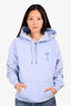 Ami Baby Blue Embroidered Hoodie Size M