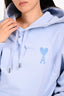Ami Baby Blue Embroidered Hoodie Size M